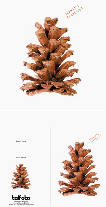 Happy Holiday's -Pine Cone - Lux Greeting Card